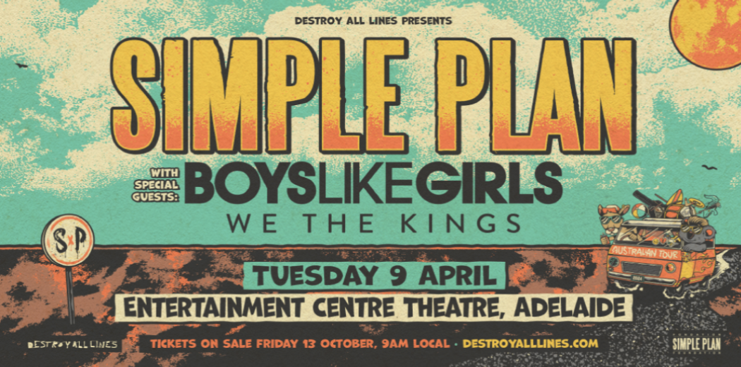 Simple Plan Adelaide Entertainment Centre
